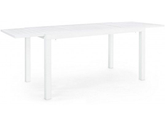 Table Extérieure Table Extensible Hilde 140-210x77 Blanc