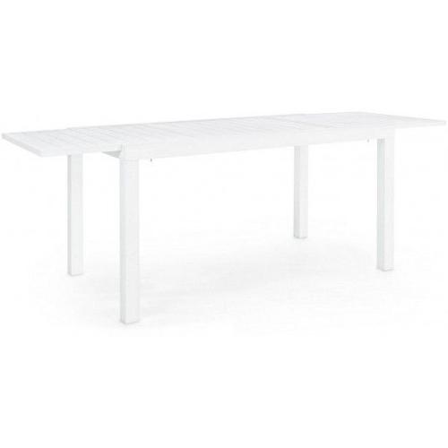 Table Extérieure Table Extensible Hilde 140-210x77 Blanc