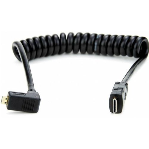 Atomos câble spiralé micro HDMI vers mini HDMI droit 30-45 cm