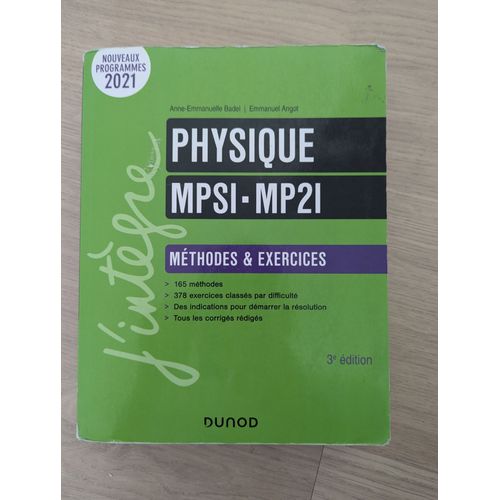 Physique Mpsi-Mp2i - Méthodes Et Exercices