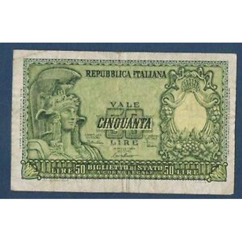 Billet De 50 Lires - Série 1951