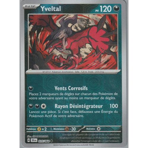 Carte Pokémon - Yveltal - 035/064 - Reverse - Fable Nébuleuse