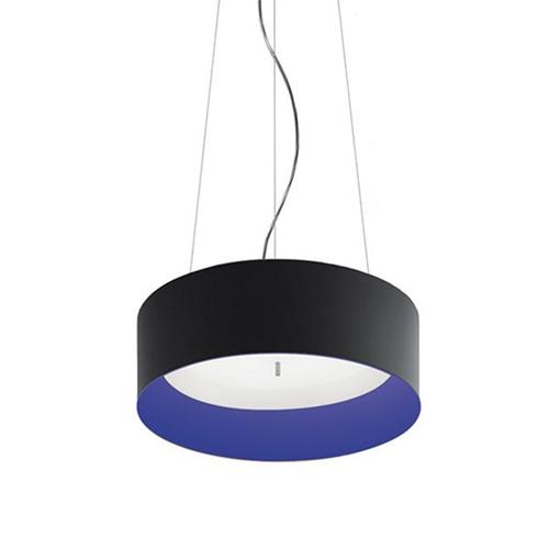 Artemide Lampe À Suspension Tagora Suspension 570 Avec Faisceau Lumineux Xf Emission Directe + Indirecte (Noir/Bleu, 3000k, Dimmable - Aluminium)