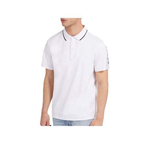 Polo Guess Classic Logo Homme Blanc