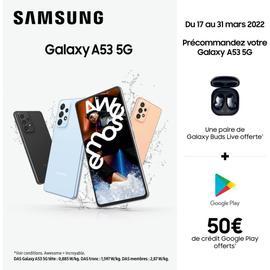Samsung Galaxy A53 5G Dual-SIM 128 Go Noir - Smartphone - Achat
