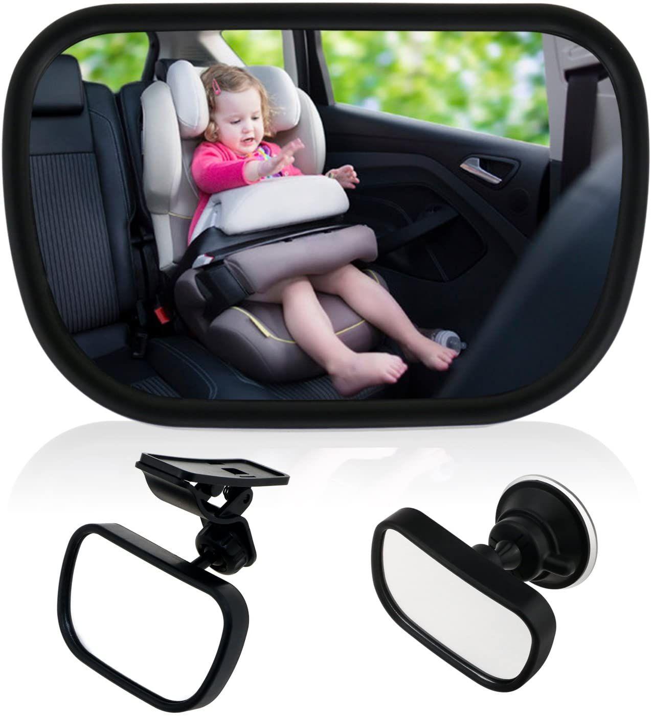 Miroir De Voiture Pour Bébé Avec Crochet De Sécurité Et - Temu France