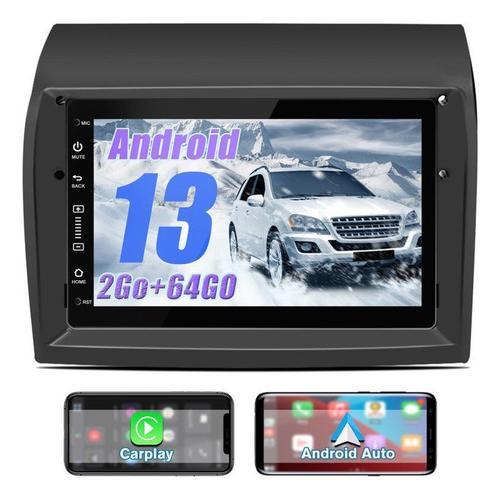 AWESAFE Autoradio 4G Android 13 2Go+64Go pour Fiat Ducato Peugeot Boxer Citroën Jumper, 7 Pouces Écran avec Carplay Android Auto GPS