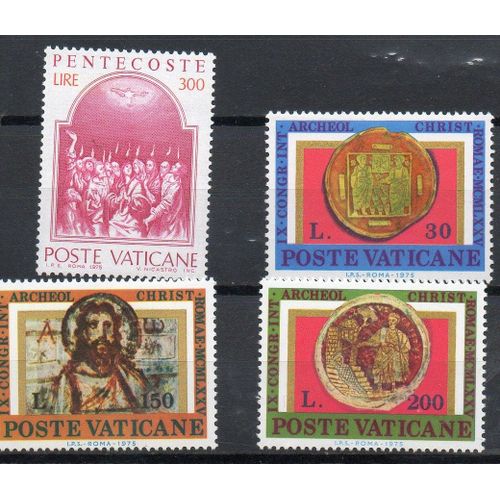 Vatican Timbres Archéologie 1975