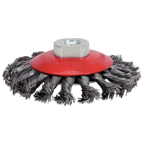 Brosse acier torsadé 0,5 mm, Ø 115 mm