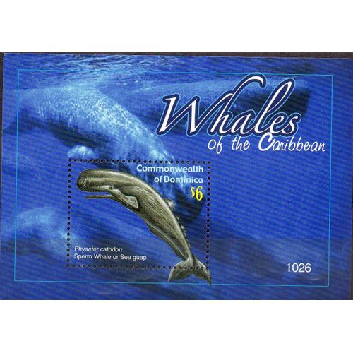 Ile De La Dominique Timbre Baleine