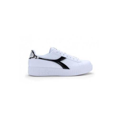 Diadora Step P Double Skin Sneakers Bianco Nero Donna 101178336 20006