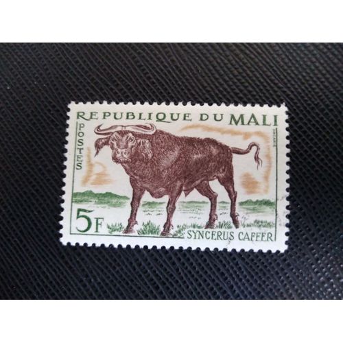 Timbre Mali Yt 72 Buffle D'afrique (Syncerus Caffer) 1965 ( 120306 )