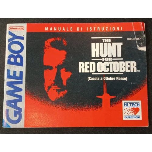 The Hunt For Red October - Notice Officielle - Game Boy