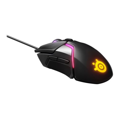 SteelSeries Rival 600 - Souris - ergonomique - pour droitiers - optique - 7 boutons - filaire - USB - noir