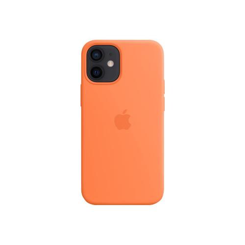 iphone 12 mini silicone case with magsafe kumquat