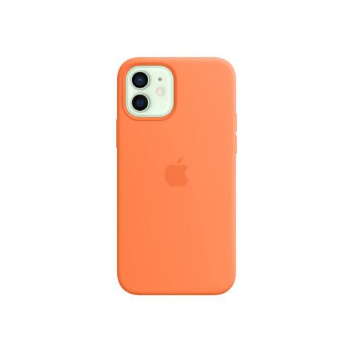 Apple - Coque De Protection Pour Téléphone Portable - Avec Magsafe - Silicone - Kumquat - Pour Iphone 12, 12 Pro