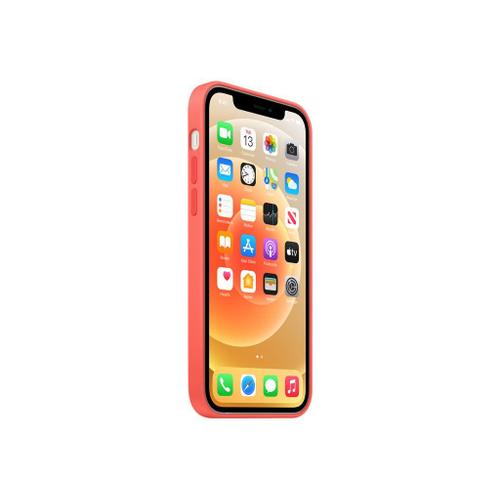 Apple - Coque De Protection Pour Téléphone Portable - Avec Magsafe - Silicone - Agrumes Roses - Pour Iphone 12, 12 Pro