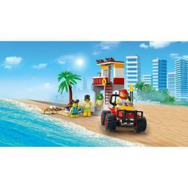Le poste de secours sur la plage Lego
