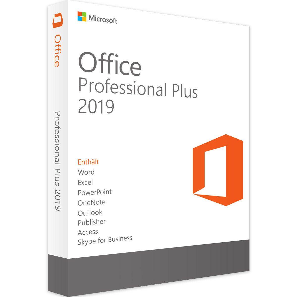 Microsoft Office 2019 Professional Plus (Licence d?mat?rialis?e)