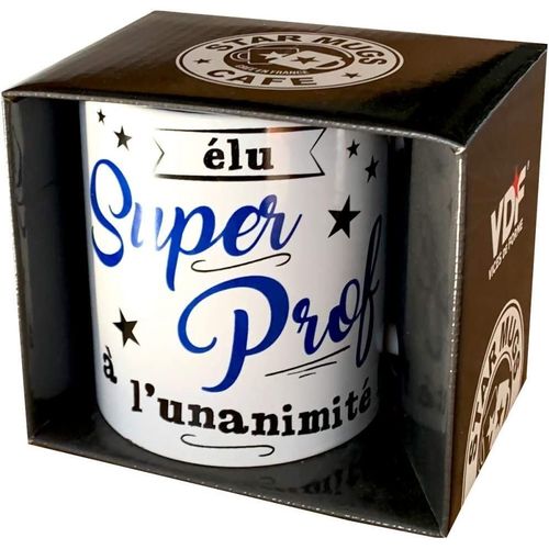 Mug Ceramique Dans Sa Boite Elue Super Prof À L'unanimité