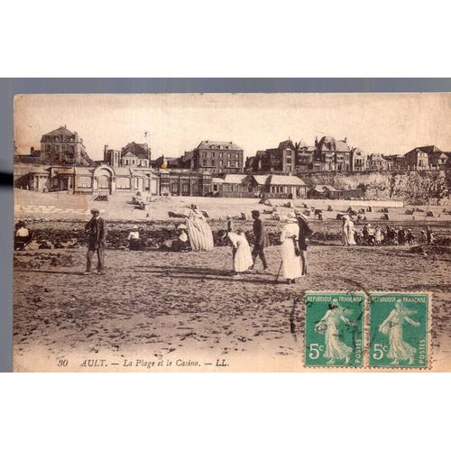 Carte Postale D' Ault (Somme) La Plage Et Le Casino (Réf.30)
