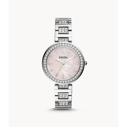 Montre Karli À Trois Aiguilles En Acier Inoxydable - Fossil Bq3182 - Femmes - Argenté