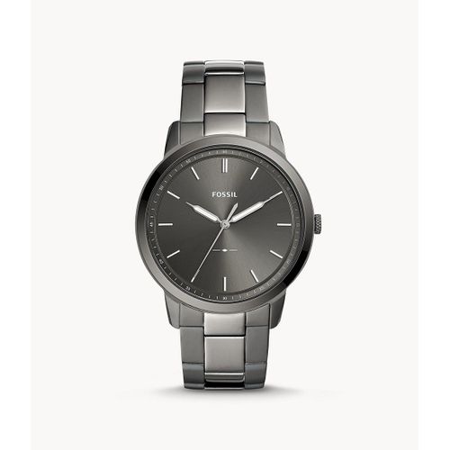 Montre The Minimalist À Trois Aiguilles En Acier Inoxydable Anthracite - Fossil Fs5459 - Homme - Anthracite