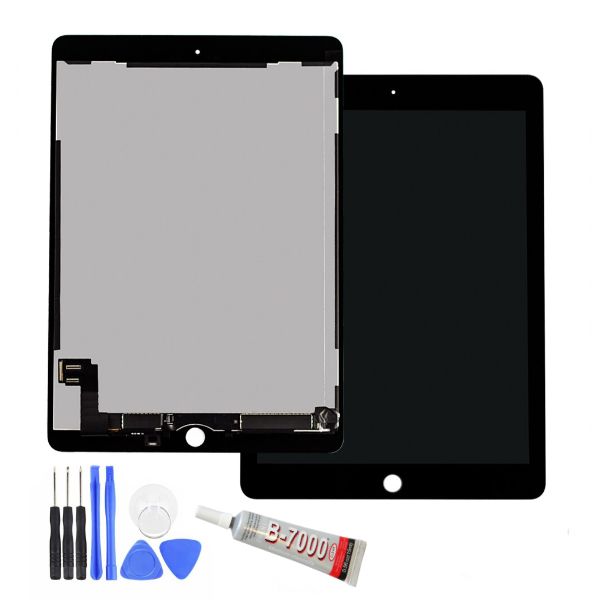 Cran Tactile Et Lcd AssemblS Pour Ipad Air 2/ Ipad6 A1567 Noir Avec Uv Glue Et Outils