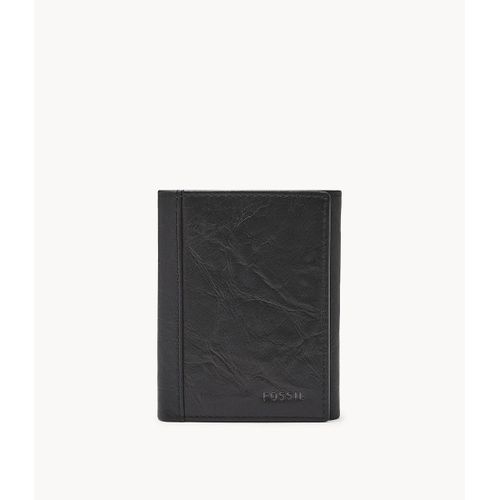 Portefeuille à trois volets Neel - Fossil ML3869001 - Homme - Noir