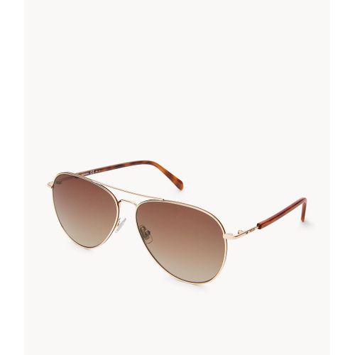 Lunettes De Soleil Aviateur Michelle - Fossil Fos3102g001q - Femmes - Doré