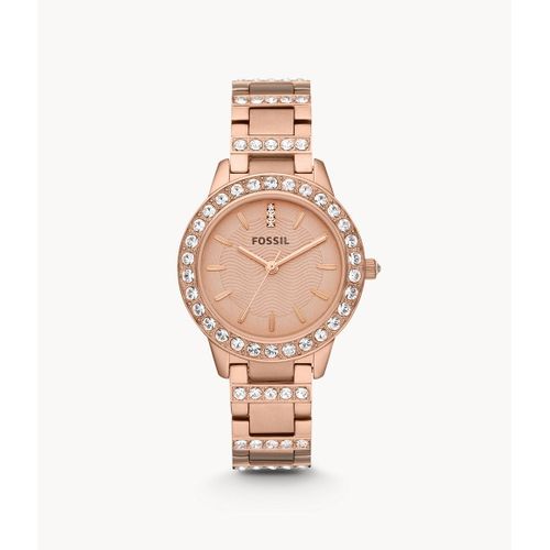 Montre Jesse À Trois Aiguilles En Acier Inoxydable Doré Rose - Fossil Es3020 - Femmes - Doré Rose