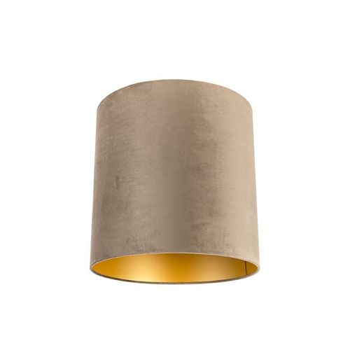 Tissu Abat-Jour Velours 40/40/40 Taupe Or Classique