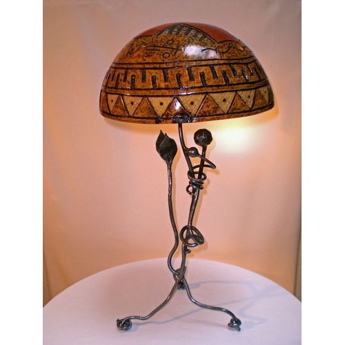 Lampe À Poser En Fer Forgé