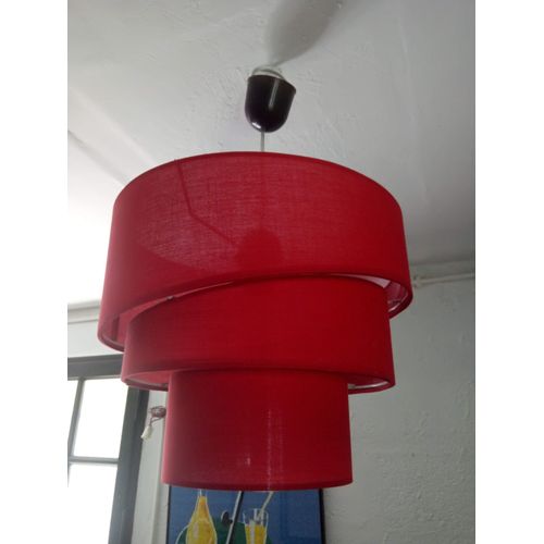 Suspension En Tissus Rouge De 36 Cm De Diamètre