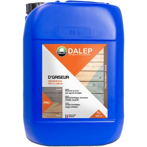 Dégriseur bois - désoxydant pour métaux 20 litres - D'griseur DALEP