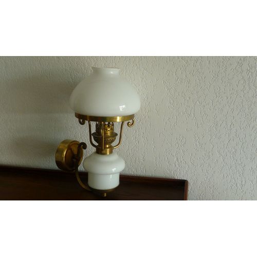 Lot De 4 Appliques Laiton Et Porcelaine