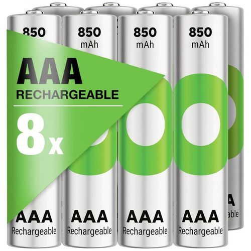 Nimh-Akku Gp Recyko Aaa (Micro), 850mah 1,2volt (8 Stück, Vorgeladen