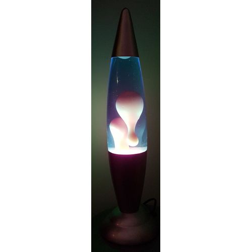 Cmp  Grande Lampe Lave  Lava Lamp En Verre Et Métal