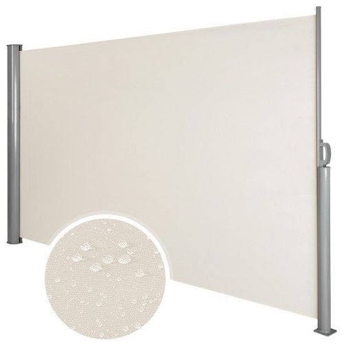 Auvent Store Latéral Brise-Vue Abri Soleil Aluminium Rétractable 160 X 300 Cm Beige Helloshop26 08_0000528