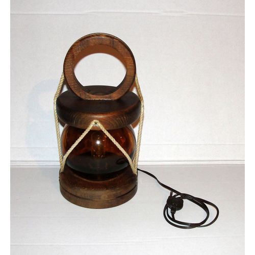 Lampe En Bois A Poser Ou Suspendre