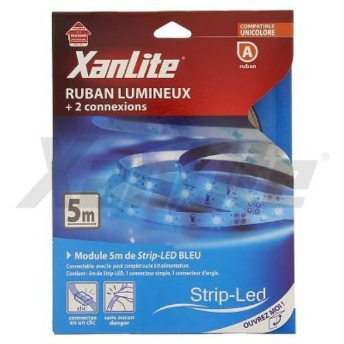 Ruban Strip-Led 5 M Bleu Xanlite - Éclairage D'ambiance
