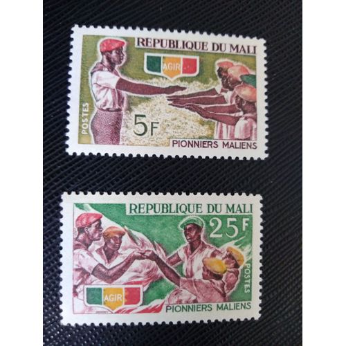 Timbre Mali Yt 96 - 97 Séries: Pionniers Du Mali 1966 ( 120306 )