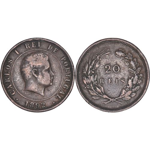 Portugal - 1892 - 20 Reis - Carlos 1er - 02-087