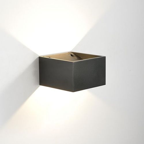Applique Murale Led ""Quare"" 10w Cob : Couleur  - Noir