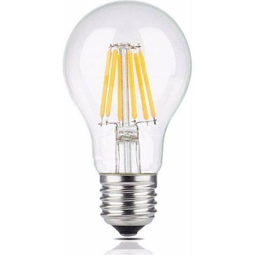 Ampoule Led E27 8w A60 Filament Clear : Température Lumière  - Blanc Chaud