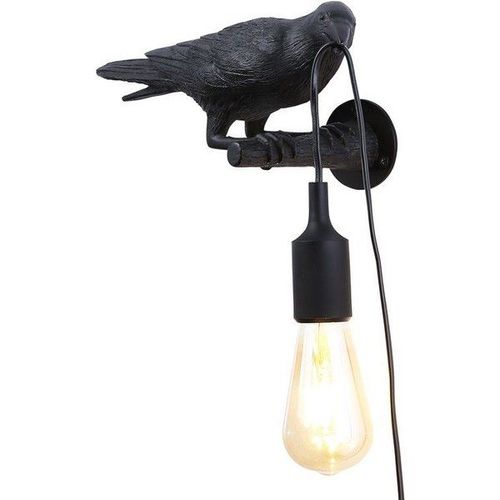 Lampe Murale Oiseau ""Corb"" | Bird Series : Couleur  - Noir