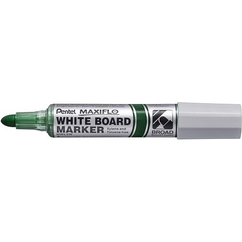Pentel Marqueur Tableau Blanc Maxiflo Mwl5w Pointe Ultra Large Vert