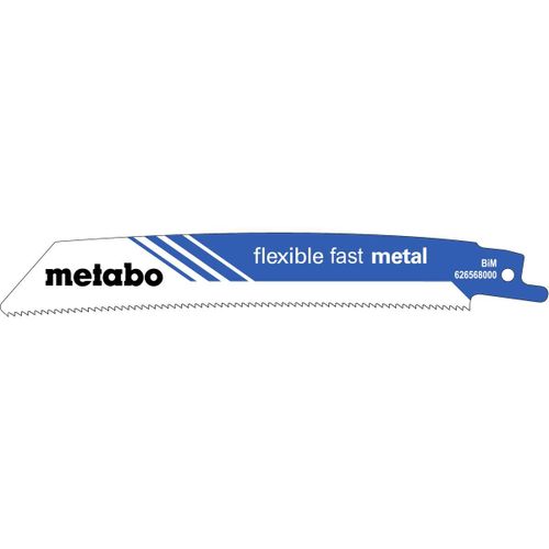 Metabo 5 lames de scie sabre « flexible fast metal » 150 x 1,1 mm - 626568000