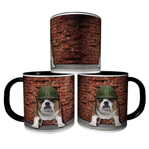 Mug Personnalisé Tasse À Café - Animaux Fun Chien Soldat Cool Dog Réf 03