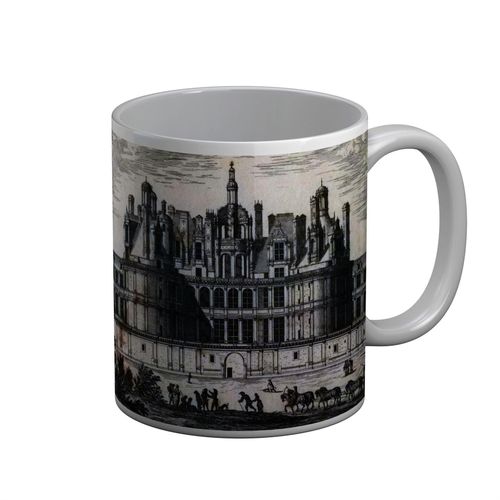 Mug Céramique Gravure Ancienne Chateau De Chambord Renaissance France